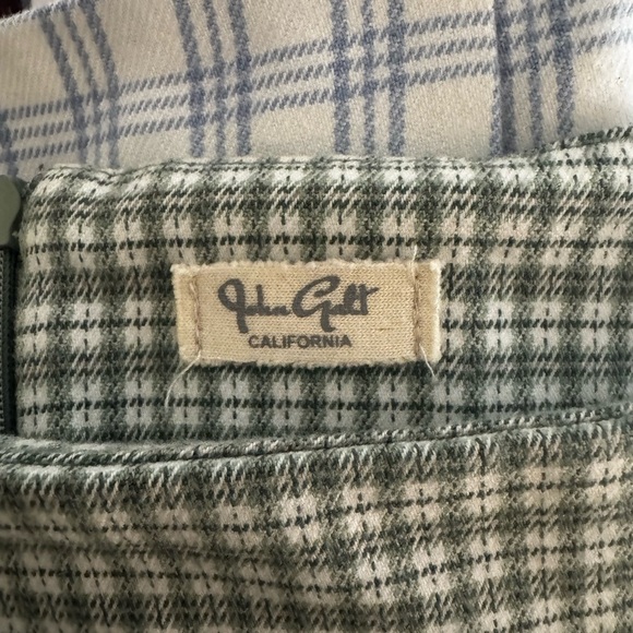 John Galt Brandy Melville Cara skirt size small high waisted green plaid - Picture 4 of 4